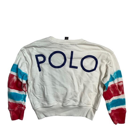 Polo Ralph Lauren Girls Logo Tie Dye French Terry Sweatshirt Size 4T - Picture 4 of 4